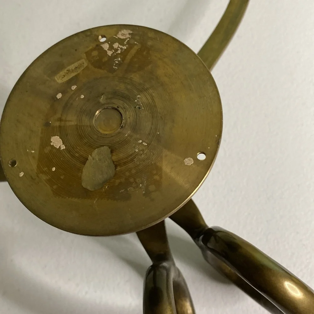 Vintage Brass Ice Block Tongs Wall Mount